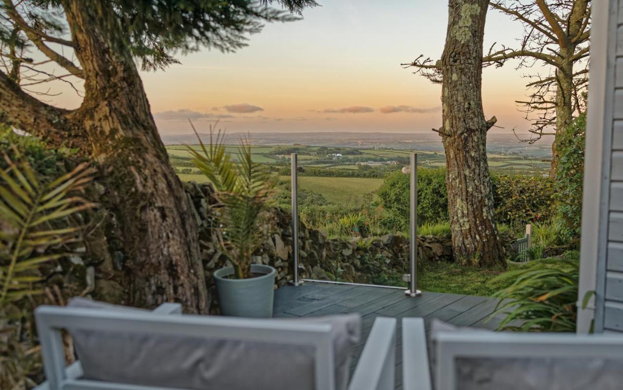 Scandi Cabin On A Hill, With Stunning Panoramic Views Ludgvan Extérieur photo